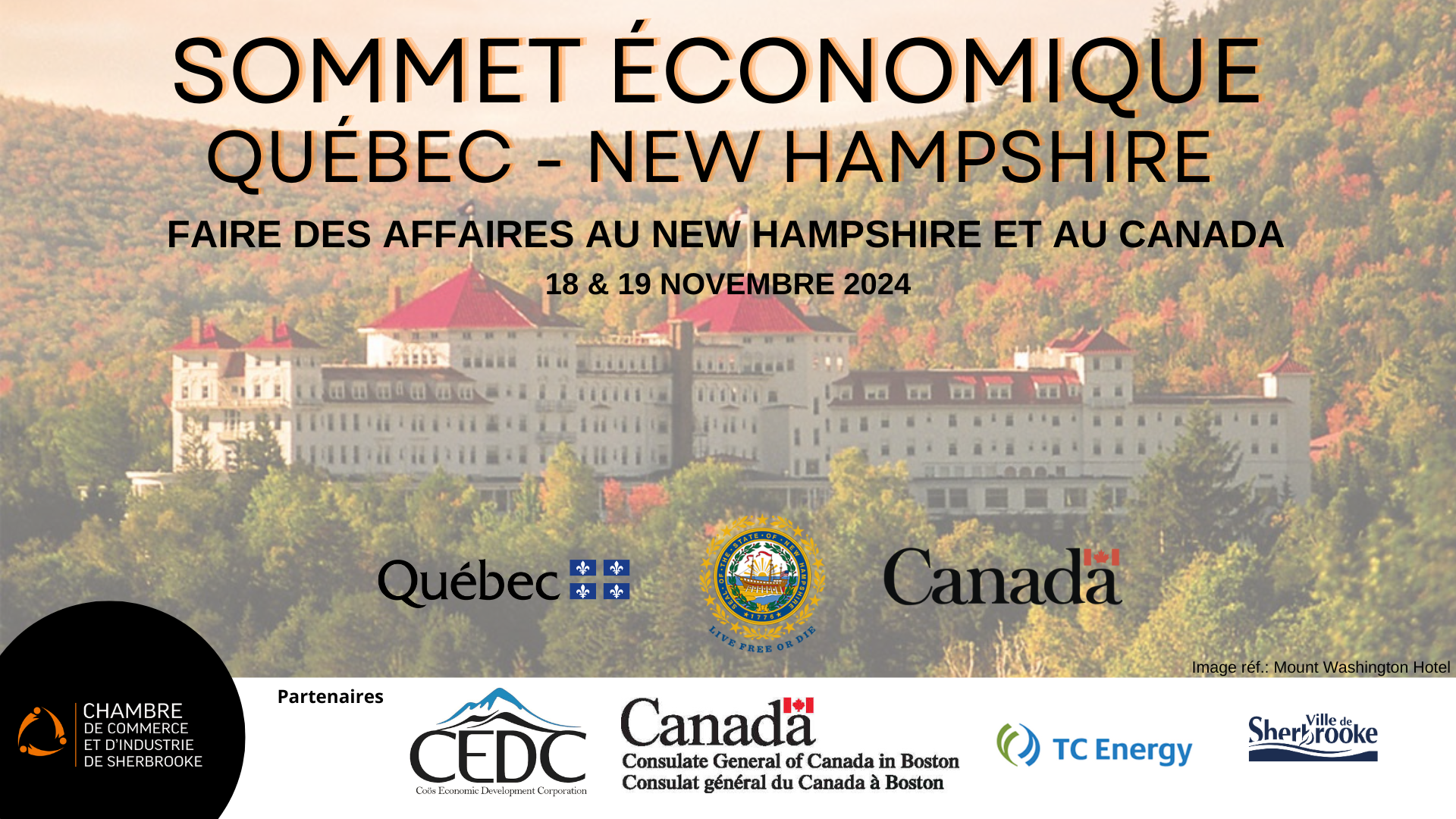 Sommet économique Qc-New Hampshire 2024